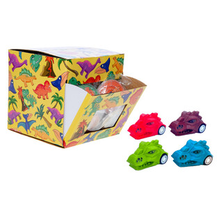 Pull Back Dinosaur Head in Display (50 pcs)