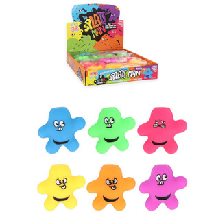 Squeezy Splat Man - Mix Colors - In Display (24 pcs)