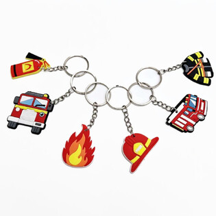 Fire Brigade Keyrings - Assorted (48 pcs)