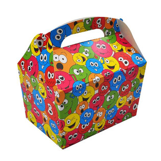 MENU BOX MODEL: SMILEY - Dim. 18.5x12x19 CM - FOOD BOX - KIDS BOX (24 pcs)