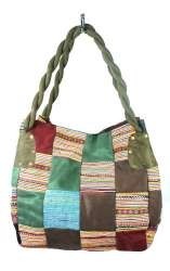 B-FAIR PATCHWORK BAG SMALL GREEN (1 pc)