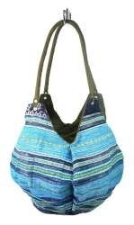 Art.no: 97732B - B-FAIR Pouche Bag Green/Blue (1pc)