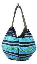 Art.no: 97732C - B-FAIR Pouche Bag Brown/Blue/Yellow (1 pc)