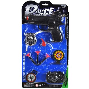 Police Toy Set on Card (4 pcs.)