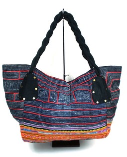 B-Fair Brocade Bag Small, Black/Denim (1 pc)