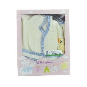 BABY BOW Children's Bathrobe Yellow / Blue