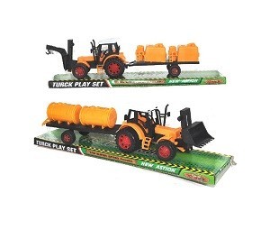 Toy Tractor with Trailer on Blister Card (2 pcs.)